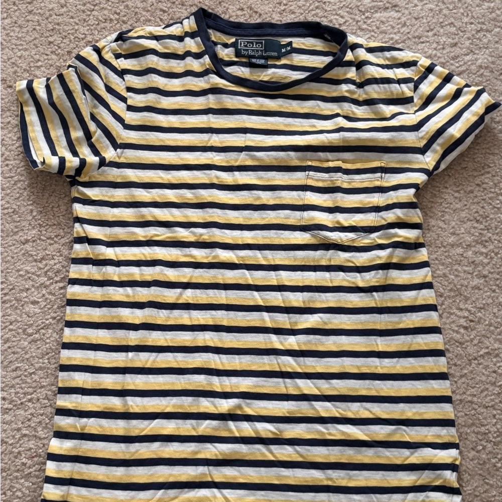 Striped Yellow and Blue T-Shirt